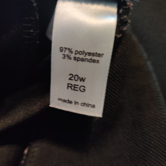 Maurice's Black Elastic Waste Slacks. Size 20W - Picture 5 of 5